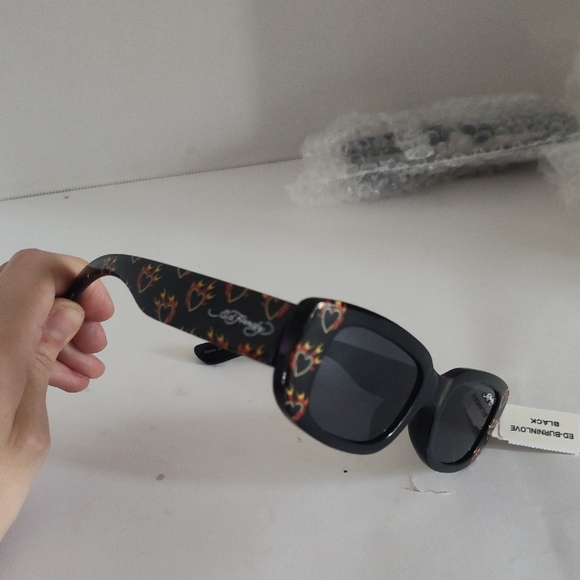 Ed Hardy Flaming Heart From Glasses New - Picture 2 of 5